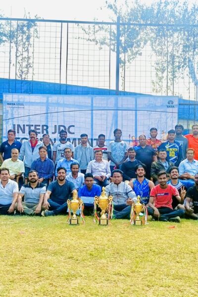 टाटा स्टील इंटर जेडीसी वॉलीबॉल टूर्नामेंट का विजेता कोक प्‍लांट