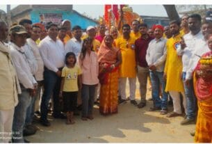 बिशुनपुरा में विष्णु मंदिर की जलयात्रा, उमड़ी श्रद्धालुओं की भीड़