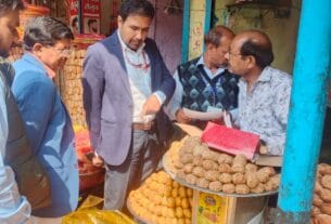 होली के मद्देनजर खाद्य प्रतिष्ठानों का औचक निरीक्षण, नौ पर जुर्माना