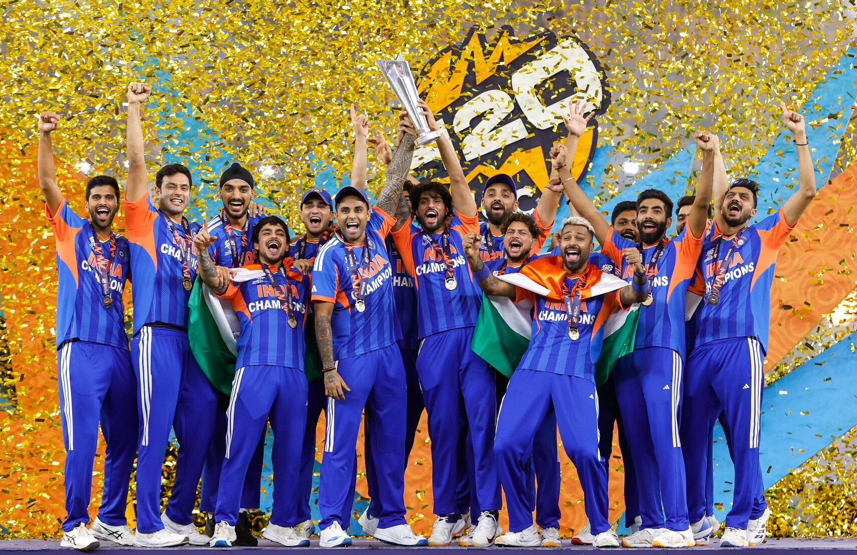 टी20 वर्ल्‍ड कप जीतने के साथ भारतीय टीम के नाम दर्ज हो गए ये रिकॉर्ड, मिले इतने रुपये