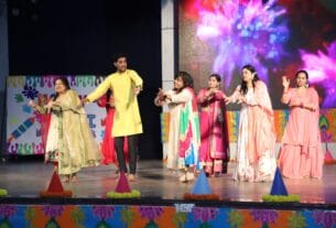 सरला बिरला पब्लिक स्कूल में ‘रंगोत्सव-होली मिलन’ का आयोजन
