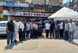 मारवाड़ी युवा मंच रांची शाखा ने श्रद्धालुओं की सेवा की