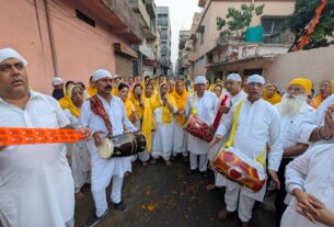 शबद कीर्तन से गूंजी कृष्णा नगर कॉलोनी की गलियां