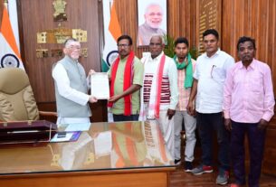 भारत आदिवासी पार्टी पश्चिमी सिंहभूम का प्रतिनिधिमंडल राज्यपाल से मिला
