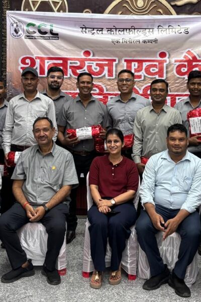 सीसीएल मुख्यालय में शतरंज और कैरम प्रतियोगिता का समापन