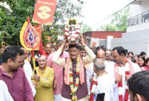 इस्कॉन मंदिर से पहली बार निकली भगवान श्री जगन्नाथ रथ यात्रा