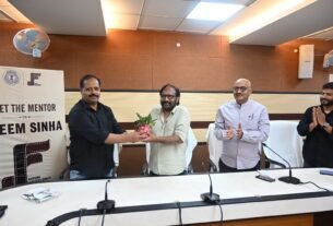 मशहूर फिल्म एडि‍टर असीम सिन्हा ‘मीट द मेंटर’ कार्यक्रम में हुए शामिल