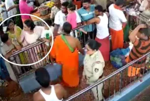 मंदिर में पुलिस एसआई को बीजेपी विधायक की बेटी ने मारा थप्‍पड़, फिर हुआ ये, देखें वीडियो