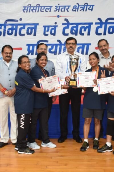 सीसीएल अंतर-क्षेत्रीय बैडमिंटन एवं टेबल टेनिस प्रतियोगिता का समापन, ये विजेता