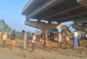 फोरलेन सड़क निर्माण साइट पर हथियारबंद अपराधियों का तांडव