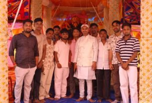 दुर्गा पूजा पंडालों का जिप उपाध्यक्ष आलोक कुमार सिंह ने किया भ्रमण 
